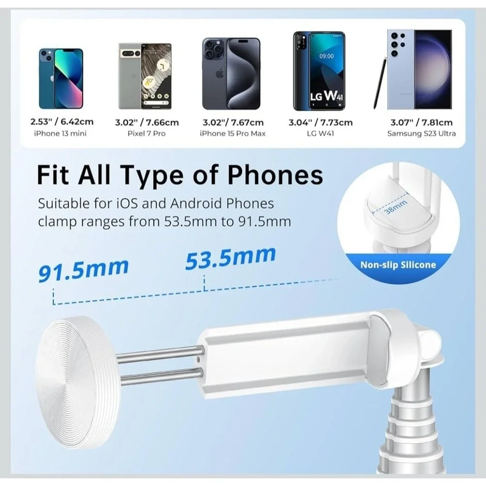 Syncwire 1.4 M Selfie Stick Tripod With Wireless Remote, Shutter White Brand New